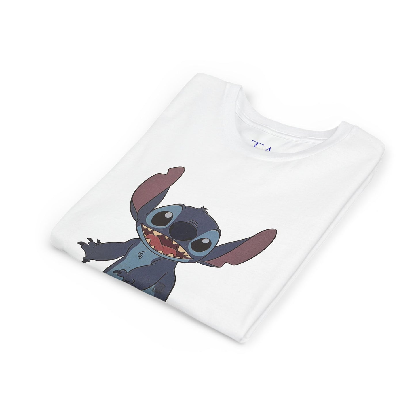 Kids Short Sleeve Tee with Stitch, Cute Kids Tee, Fun Gift for Boys & Girls, Birthday Gift, Summer Wear, Kids' Fashion