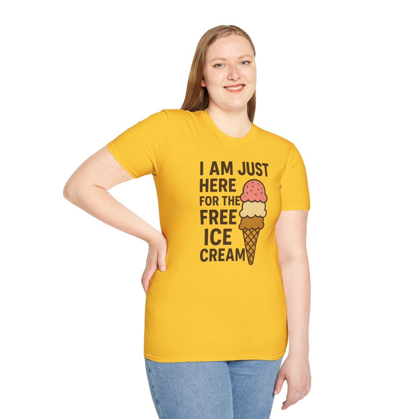 Ice Cream Lover's Unisex T-Shirt, Funny Graphic Tee, Summer Apparel, Sweet Treats Gift, Birthday Humor Shirt