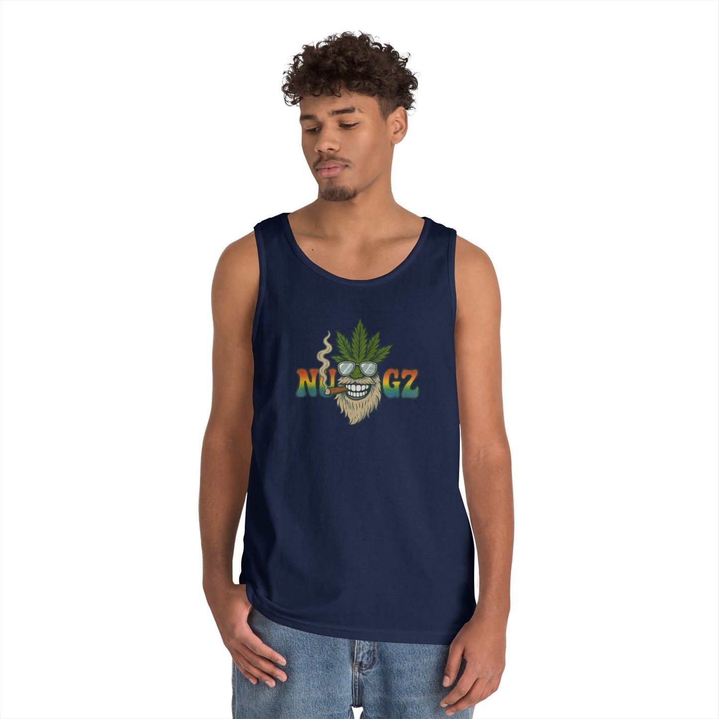 NUGZ Chill Vibes Tank Top | Retro Cannabis Design