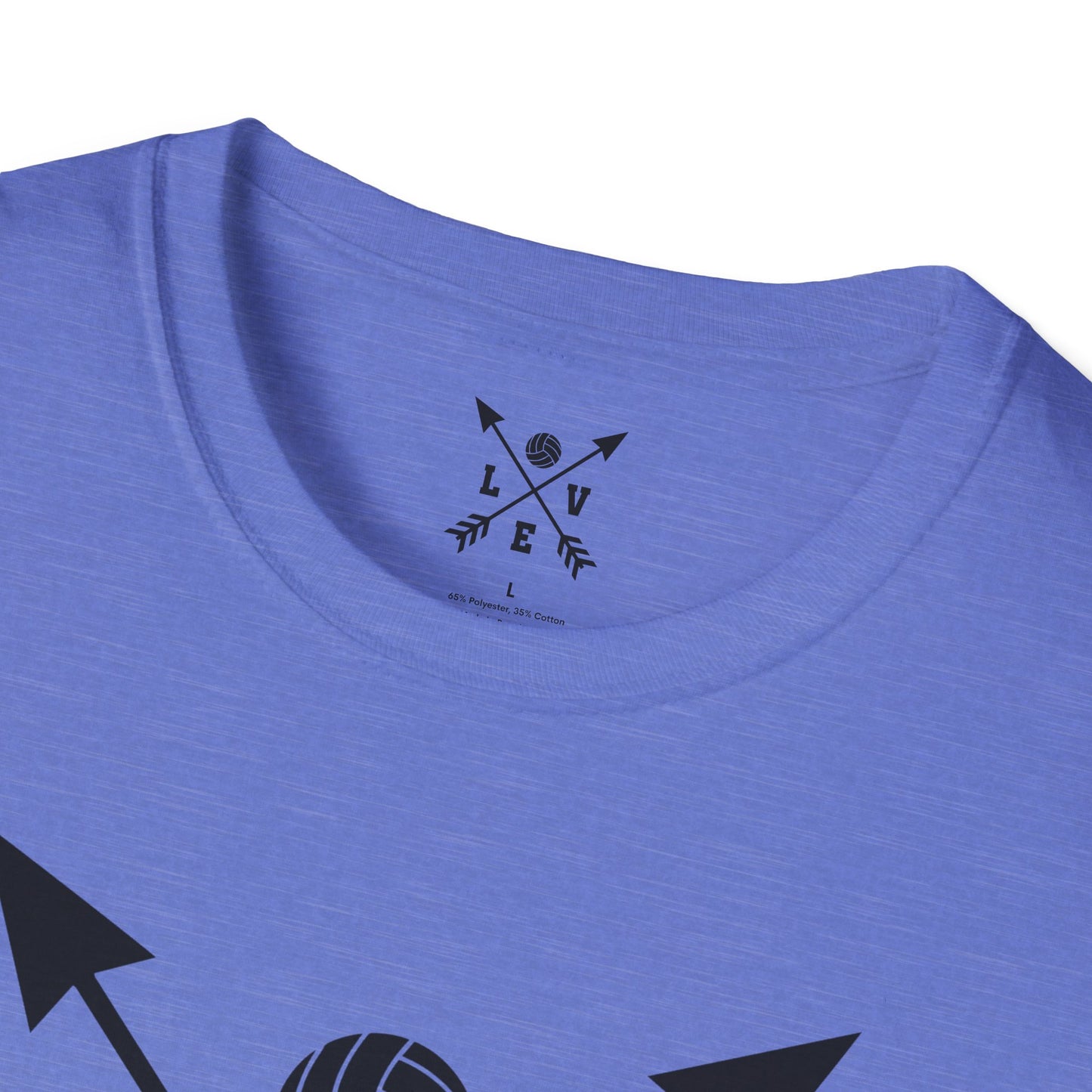 Love Volleyball Unisex T-Shirt | Sporty Tee, Gift for Athletes, Casual Wear, Heart and Arrow Design, Game Day Shirt