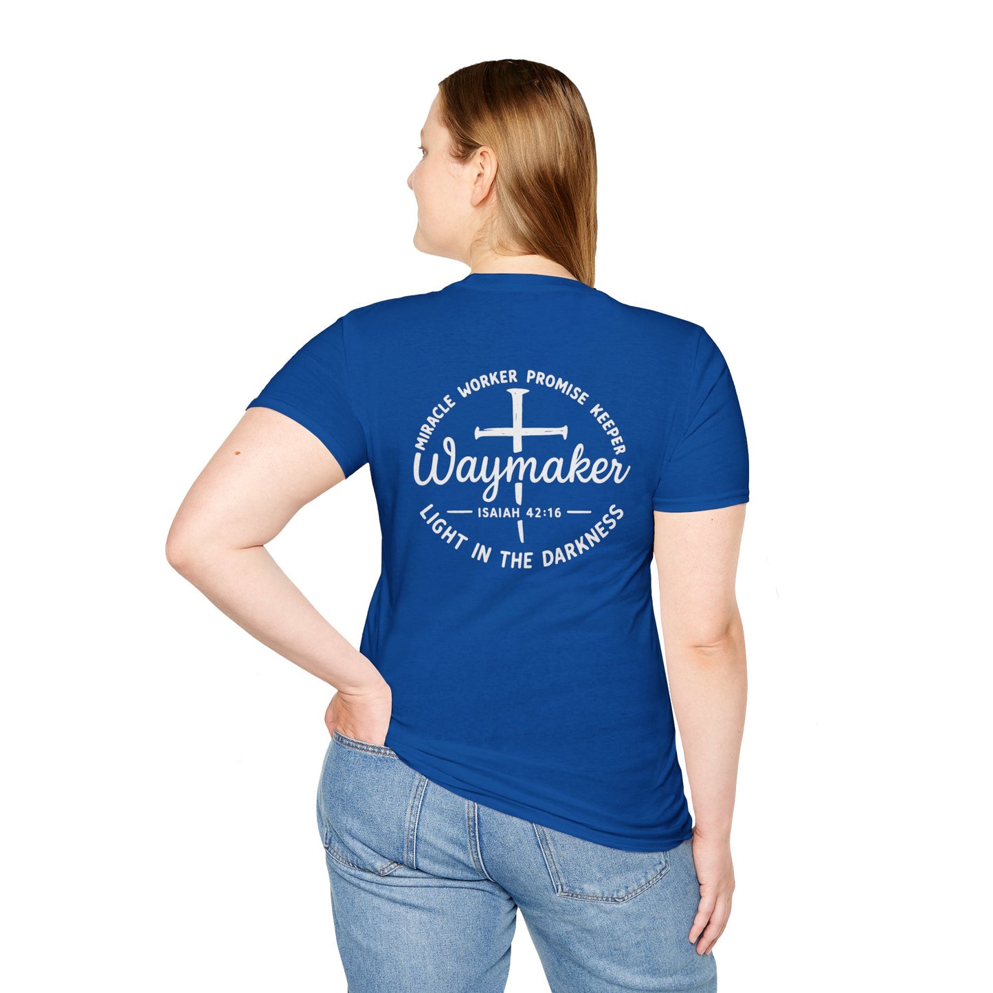 Faith Inspired Waymaker Registered Nurse Unisex Softstyle T-Shirt