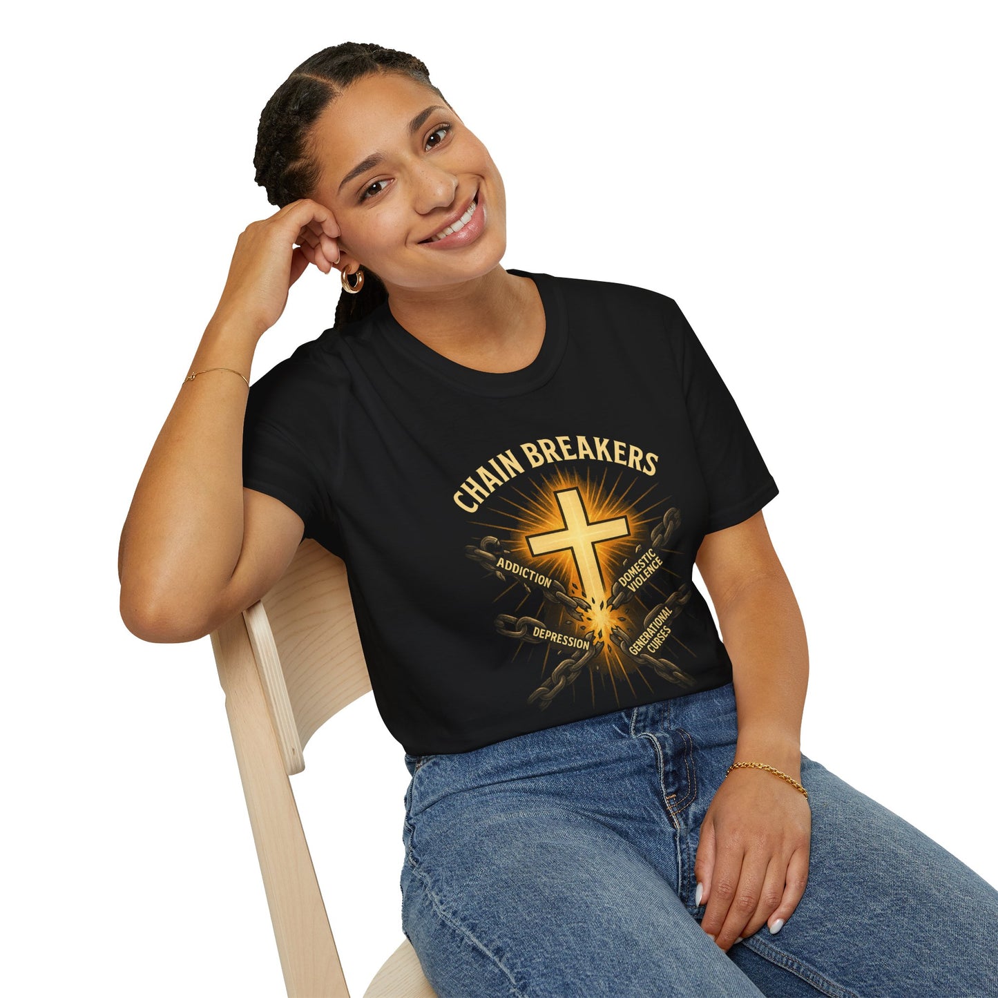 Chain Breakers T-Shirt - Breaking Chains of Addiction and Domestic Violence