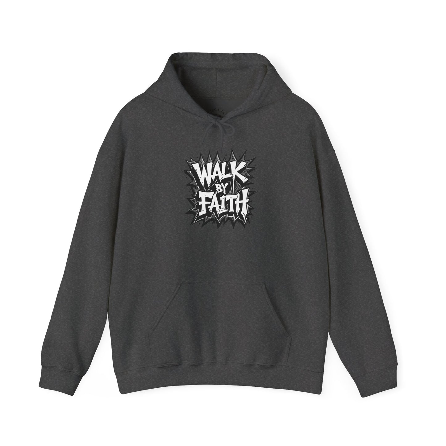 Faith Inspired Unisex Walk by Faith Hoodie - Inspirational Unisex Sweatshirt, Faith Apparel, Cozy Casual Wear, Gift for Believers, Everyday Comfort