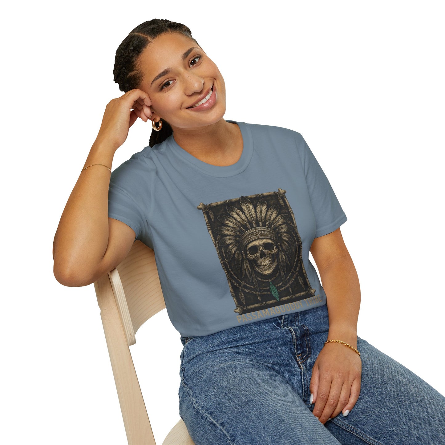 Tribal Graphic T-Shirt - Passamaquoddy Tribe Design8, Gift for Adventurers
