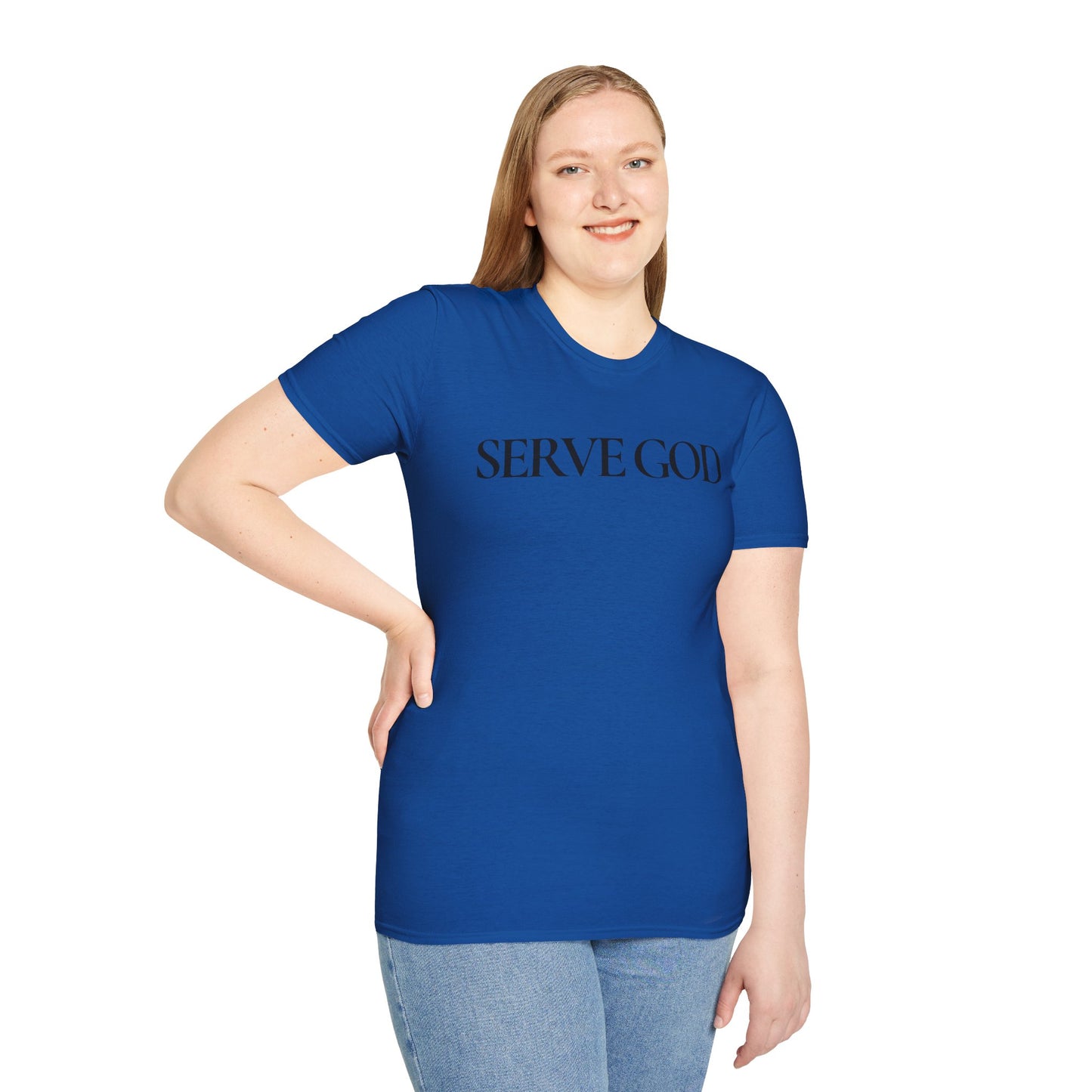 Faith Inspired "Serve God" T-Shirt - Inspirational Faith-Based Christian Gift