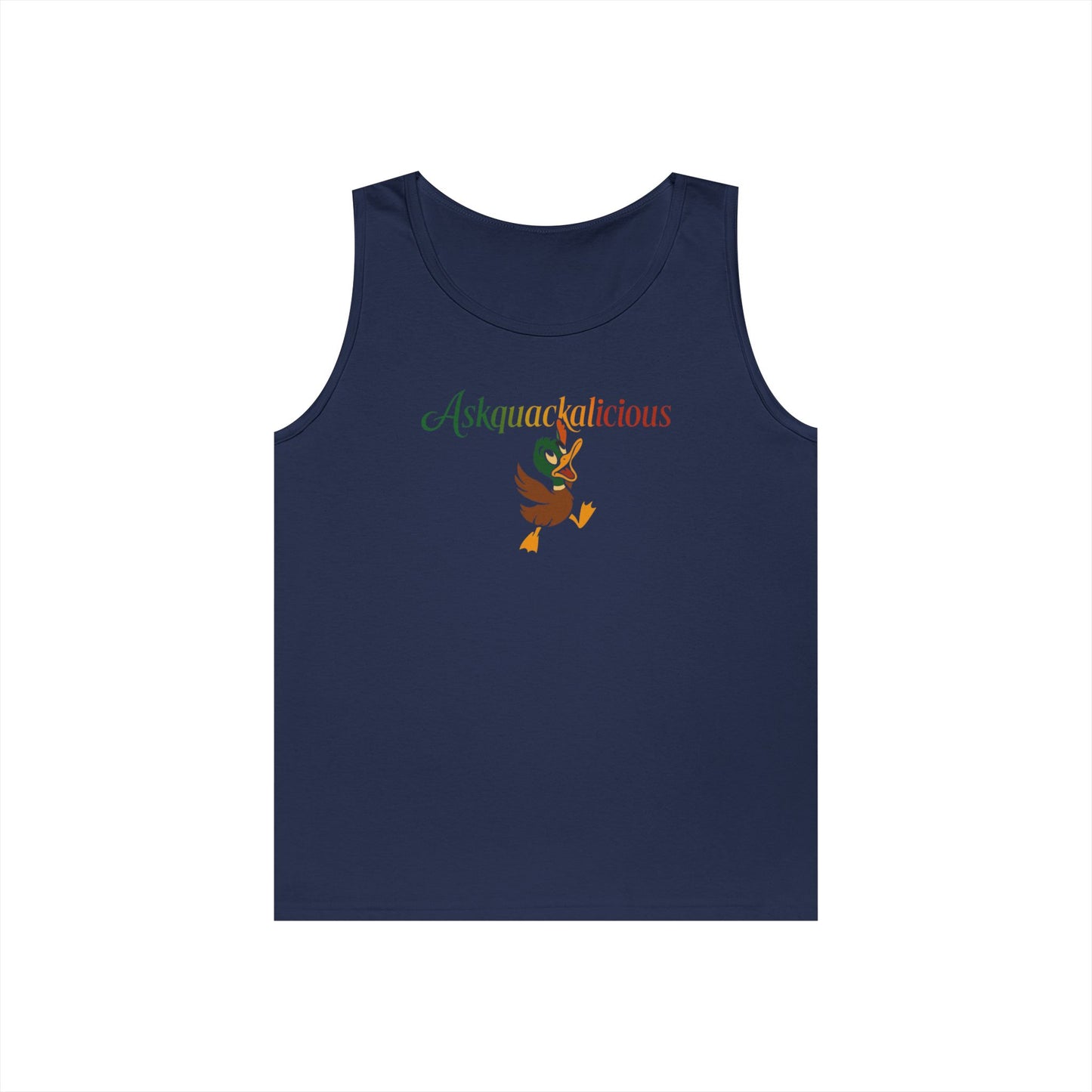 Askquack Tank Top - Quirky and Playful Design for Fun Days and Summer Outing