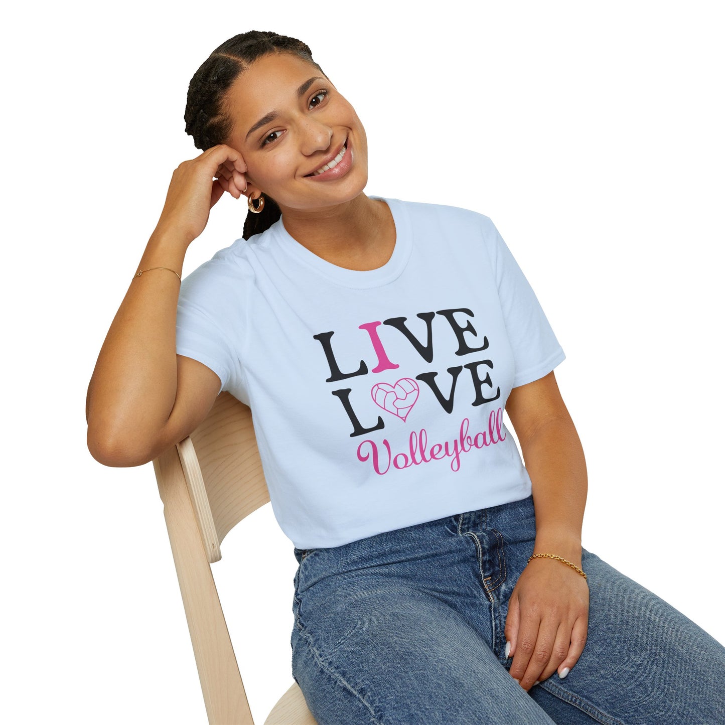 Volleyball T-Shirt - I love Volleyball design