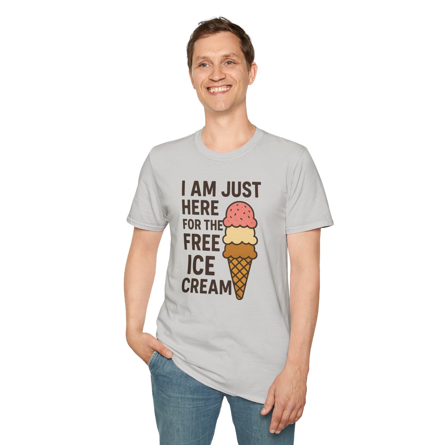 Ice Cream Lover's Unisex T-Shirt, Funny Graphic Tee, Summer Apparel, Sweet Treats Gift, Birthday Humor Shirt