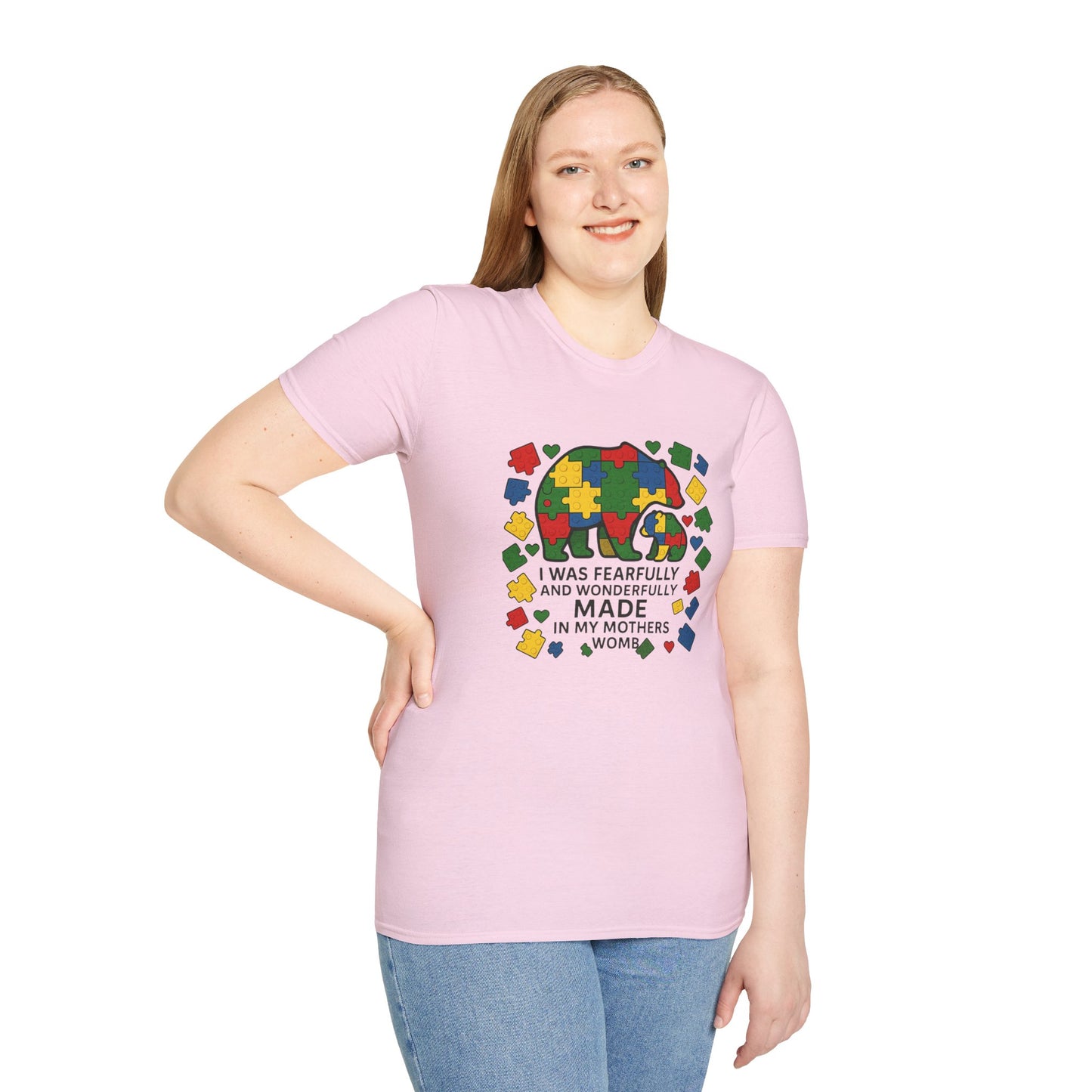 Autism Lego Mama Bear T-Shirt