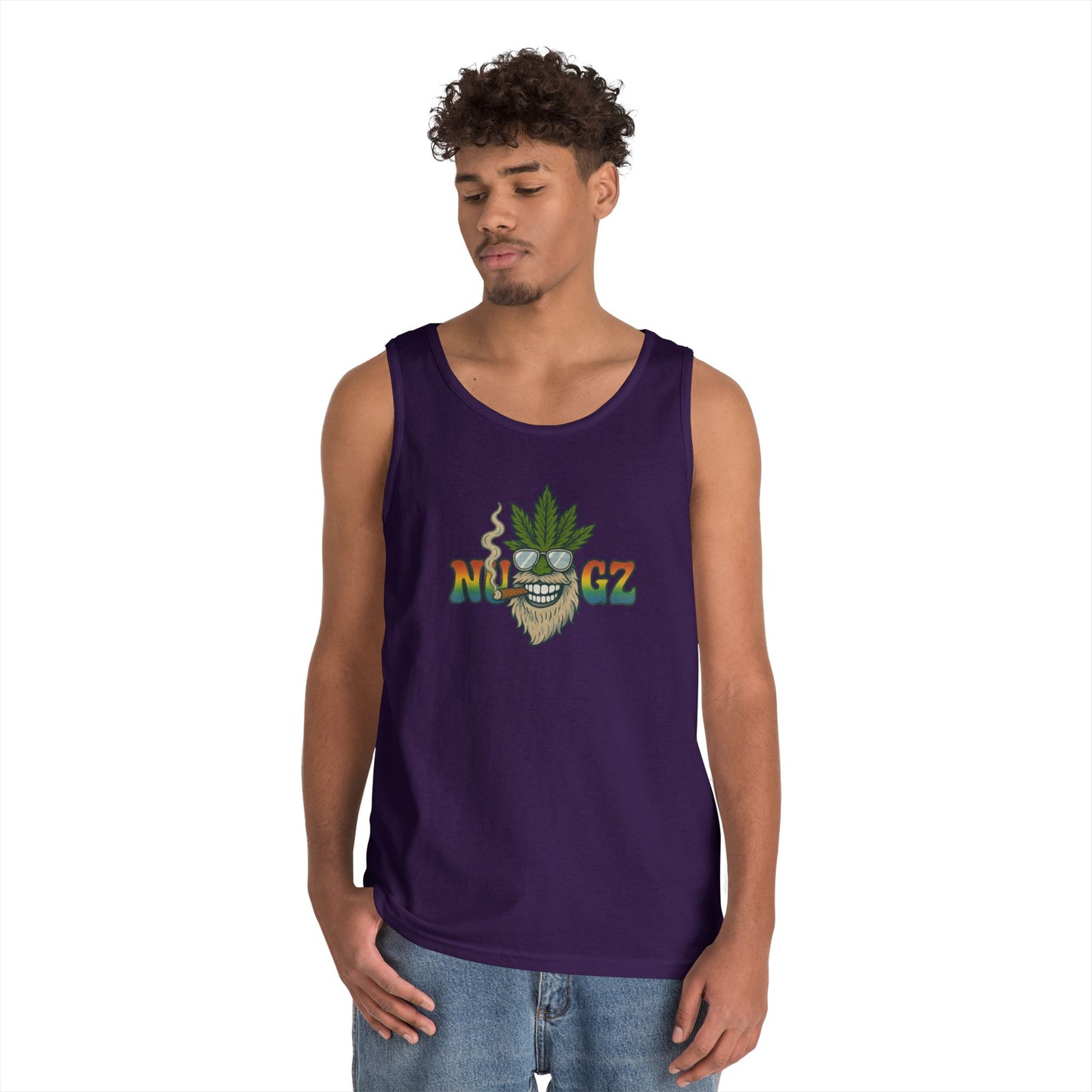 NUGZ Chill Vibes Tank Top | Retro Cannabis Design