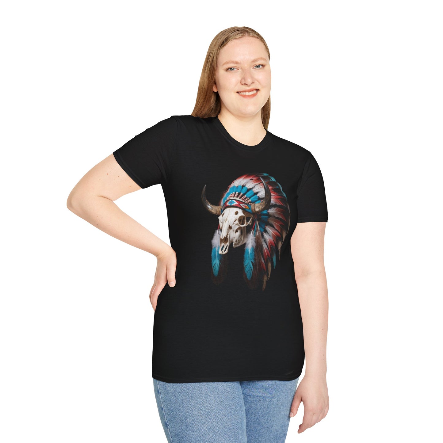 Native American Tribal Skull T-Shirt