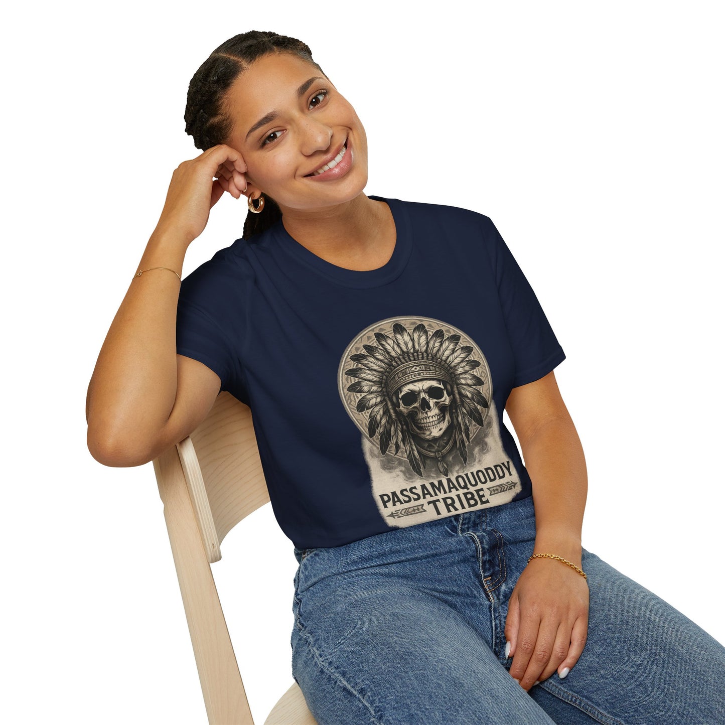 Tribal Graphic T-Shirt - Passamaquoddy Tribe Design9, Gift for Adventurers