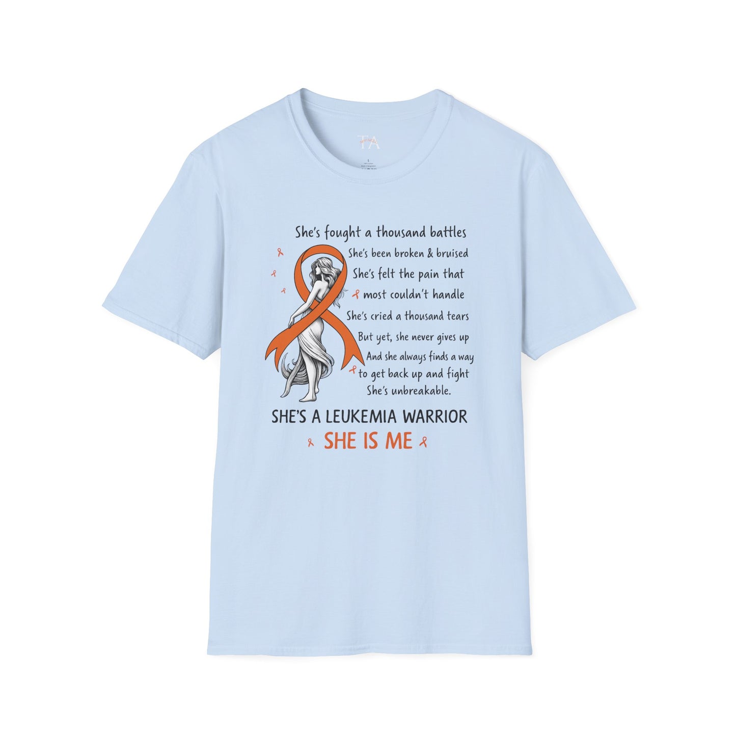 Leukemia Warrior T-Shirt - Unisex Softstyle Support Apparel