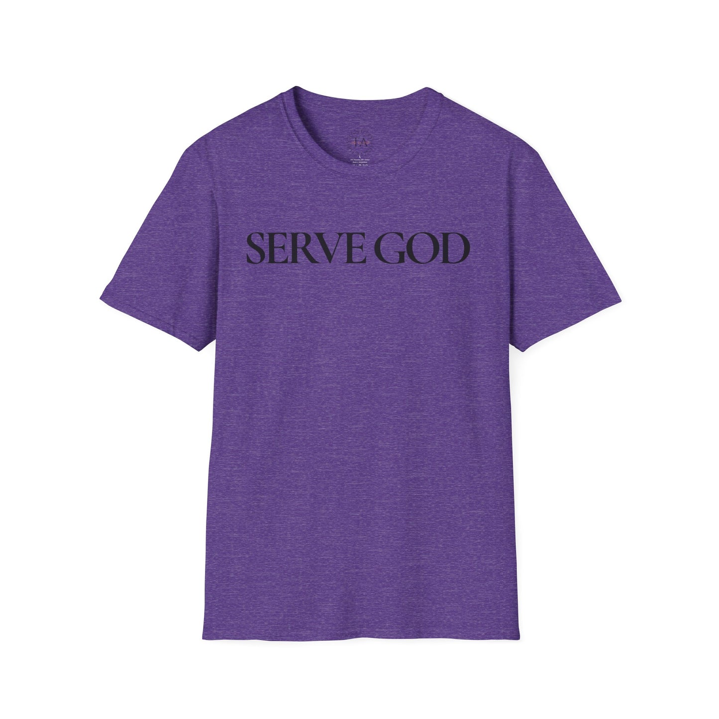 Faith Inspired "Serve God" T-Shirt - Inspirational Faith-Based Christian Gift