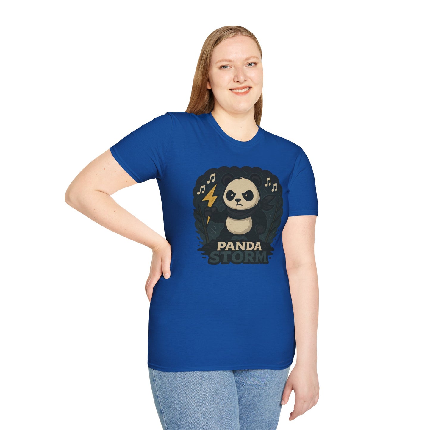 Panda Storm Tee for Animal and Music Lovers - Softstyle T-Shirt