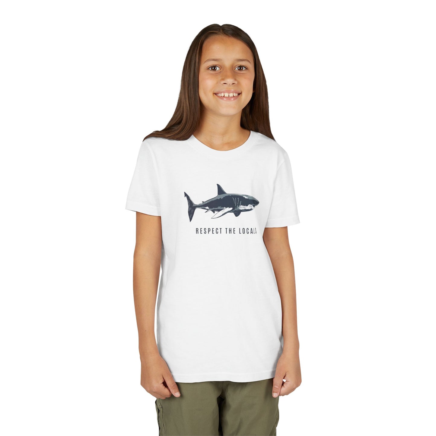 Kids Shark Youth Tee | Respect The Locals | Shark Lovers Shirt