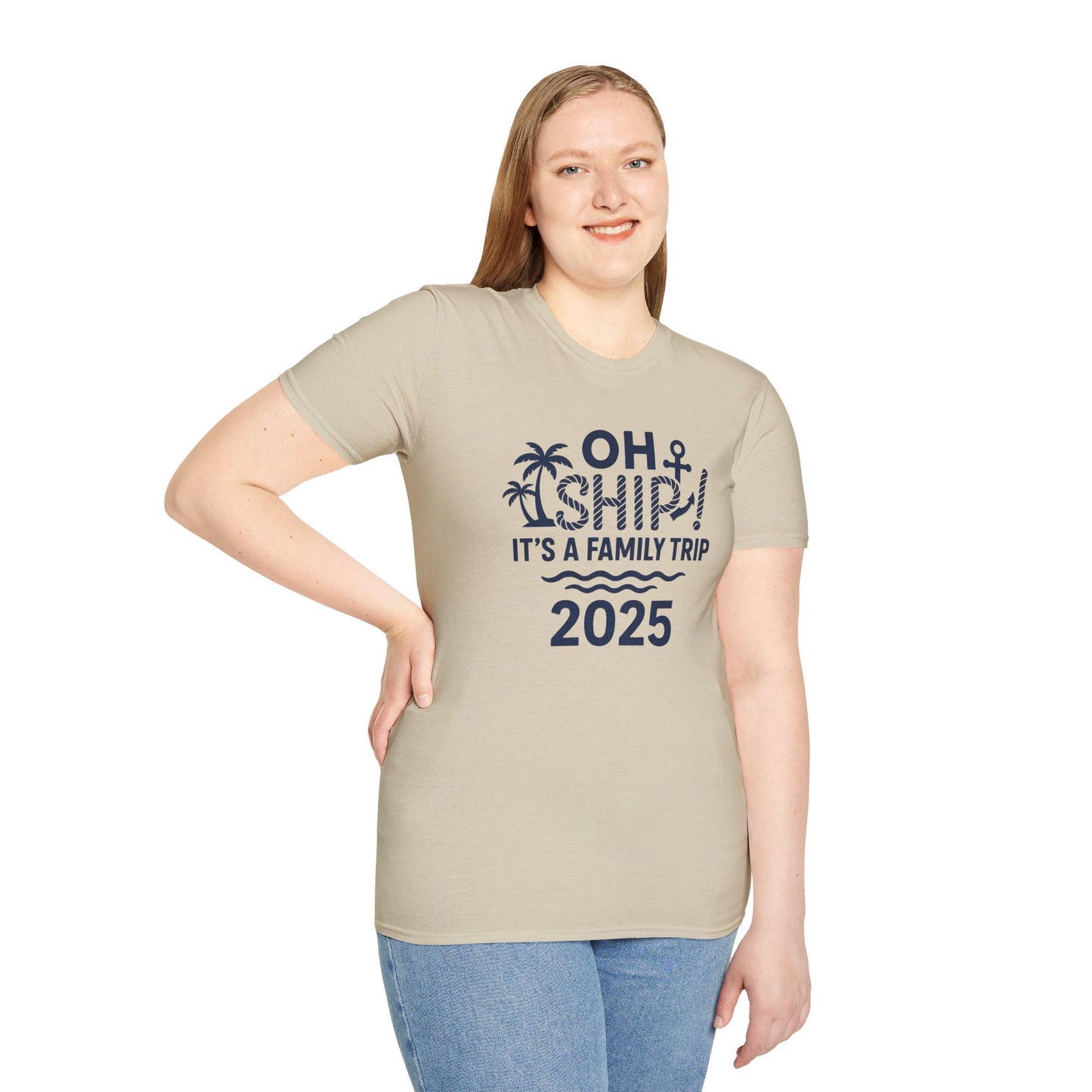 Family Cruise Vacation T-Shirt - Oh Ship, It's A Family Trip