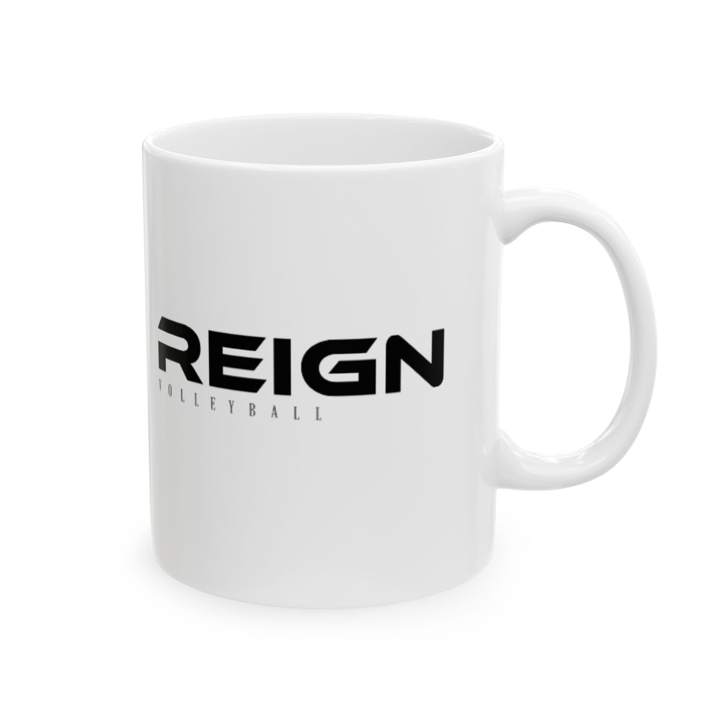 Reign Volleyball Ceramic Mug, Volleyball Gift, Sports Mug, Team Gift, Volleyball Fan Mug, Coach Gift, Volleyball Mom Mug