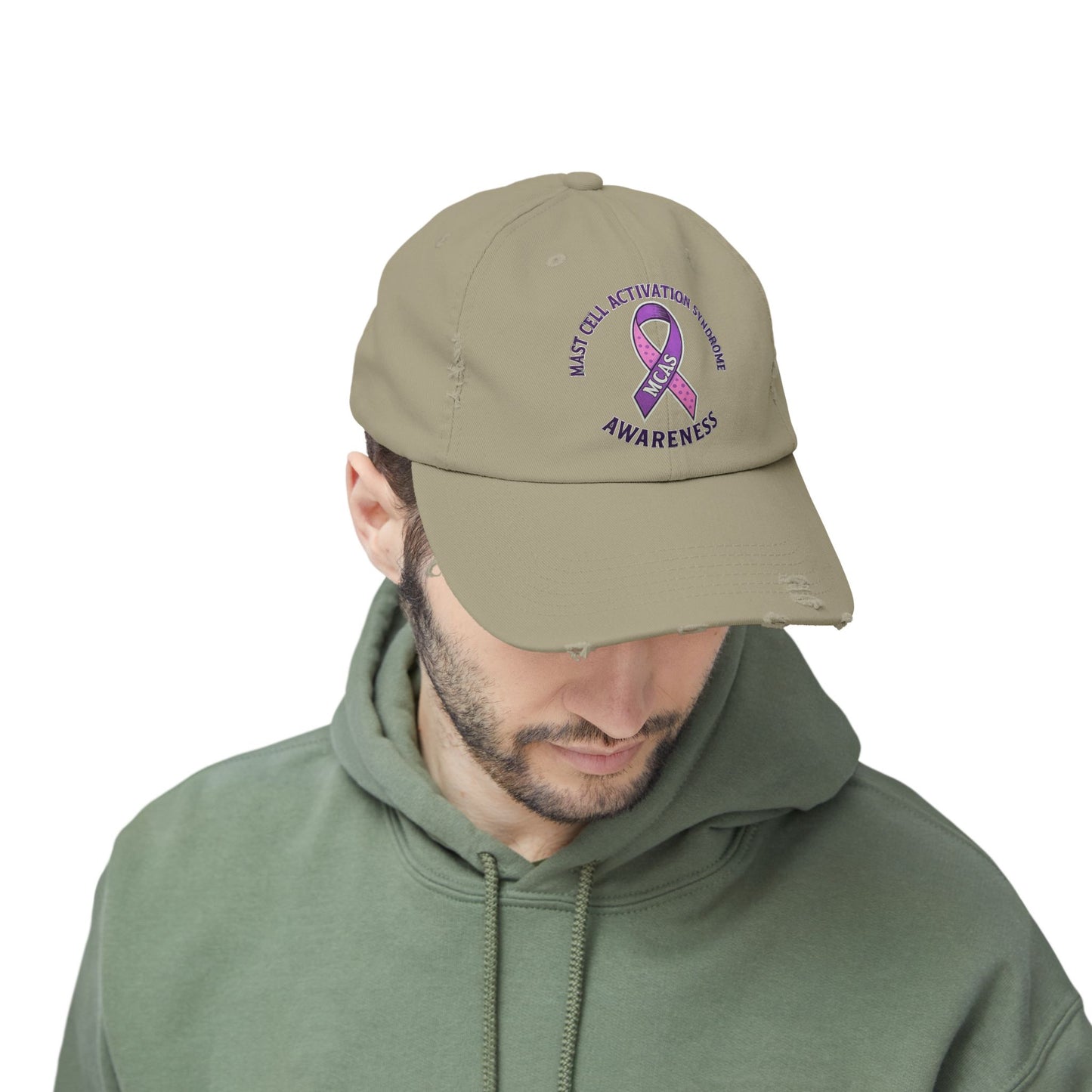 Mast Cell Activation Syndrome Unisex Distressed Awareness Hat