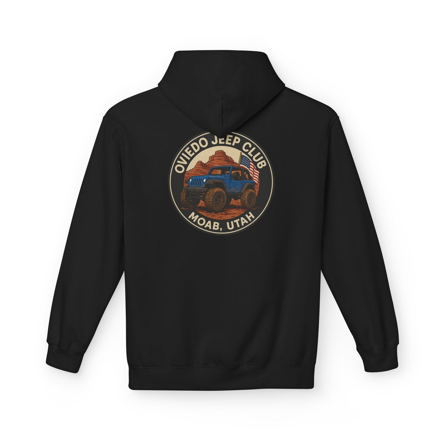 Oviedo Jeep Club Adventure Fleece Hoodie - Oviedo Jeep Club Outdoor Apparel for Jeep Lovers