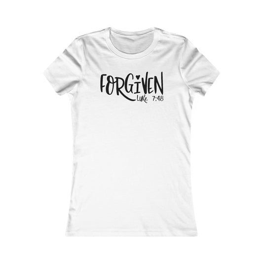 Women's Forgiven Tee | Christian T-Shirt, Faith Apparel, Inspirational Gift, Religious Wear, Bible Verse Shirt