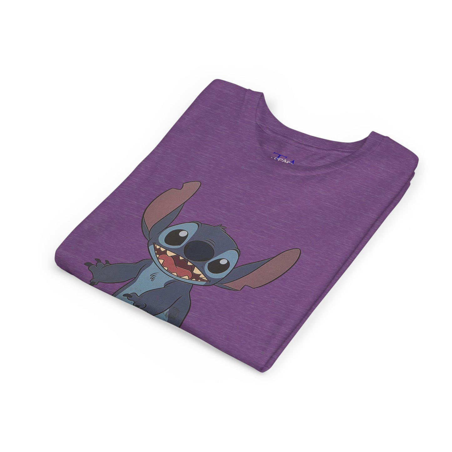 Kids Short Sleeve Tee with Stitch, Cute Kids Tee, Fun Gift for Boys & Girls, Birthday Gift, Summer Wear, Kids' Fashion