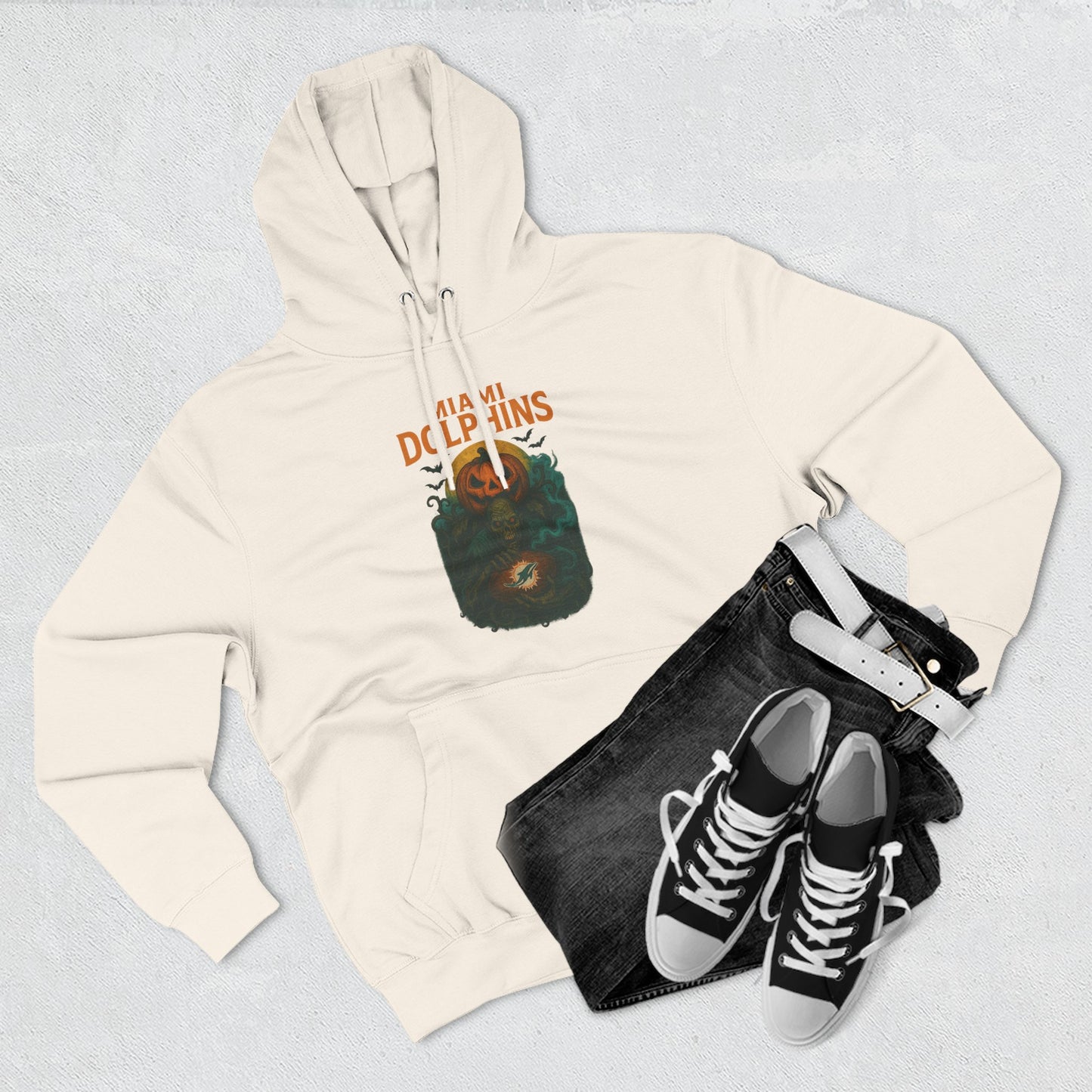 Halloween Cozy Dolphin Fleece Hoodie: Ocean Lovers, Casual Wear, Animal Lovers Gift, Beach Days, Relaxing at Home. Sea Life Graphic