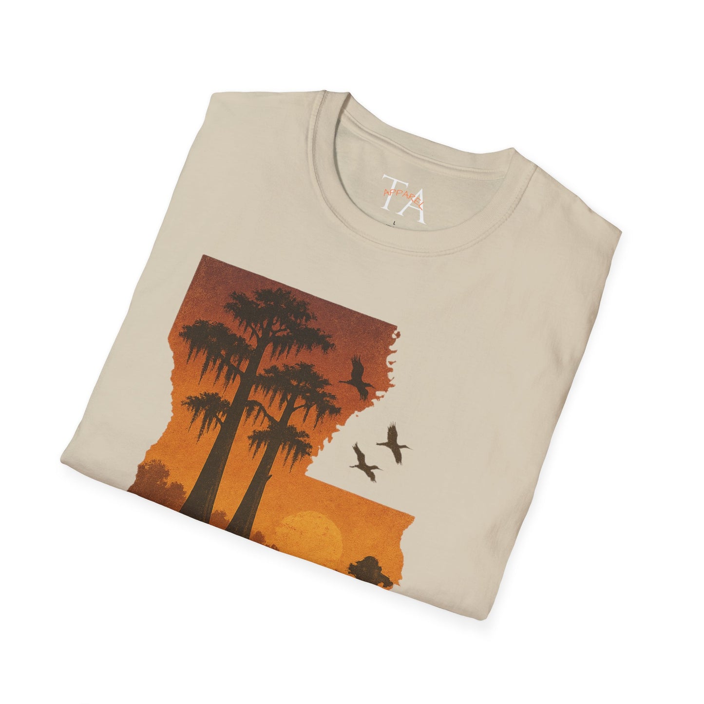 Louisiana Sunset T-Shirt, Unisex Beach Tee, Summer Vacation Shirt, Nature Lover Gift, Outdoor Adventure Apparel