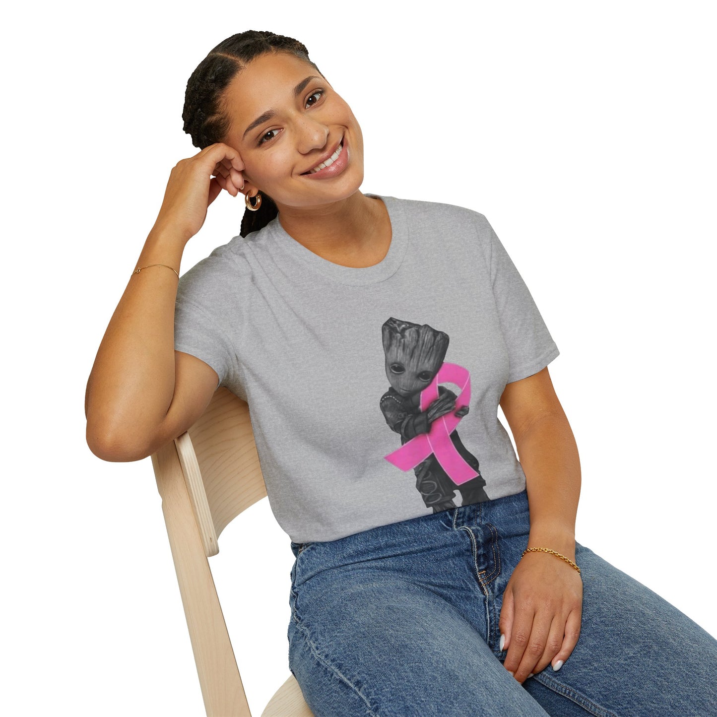 Breast Cancer Awareness Unisex T-Shirt, Groot Graphic Tee