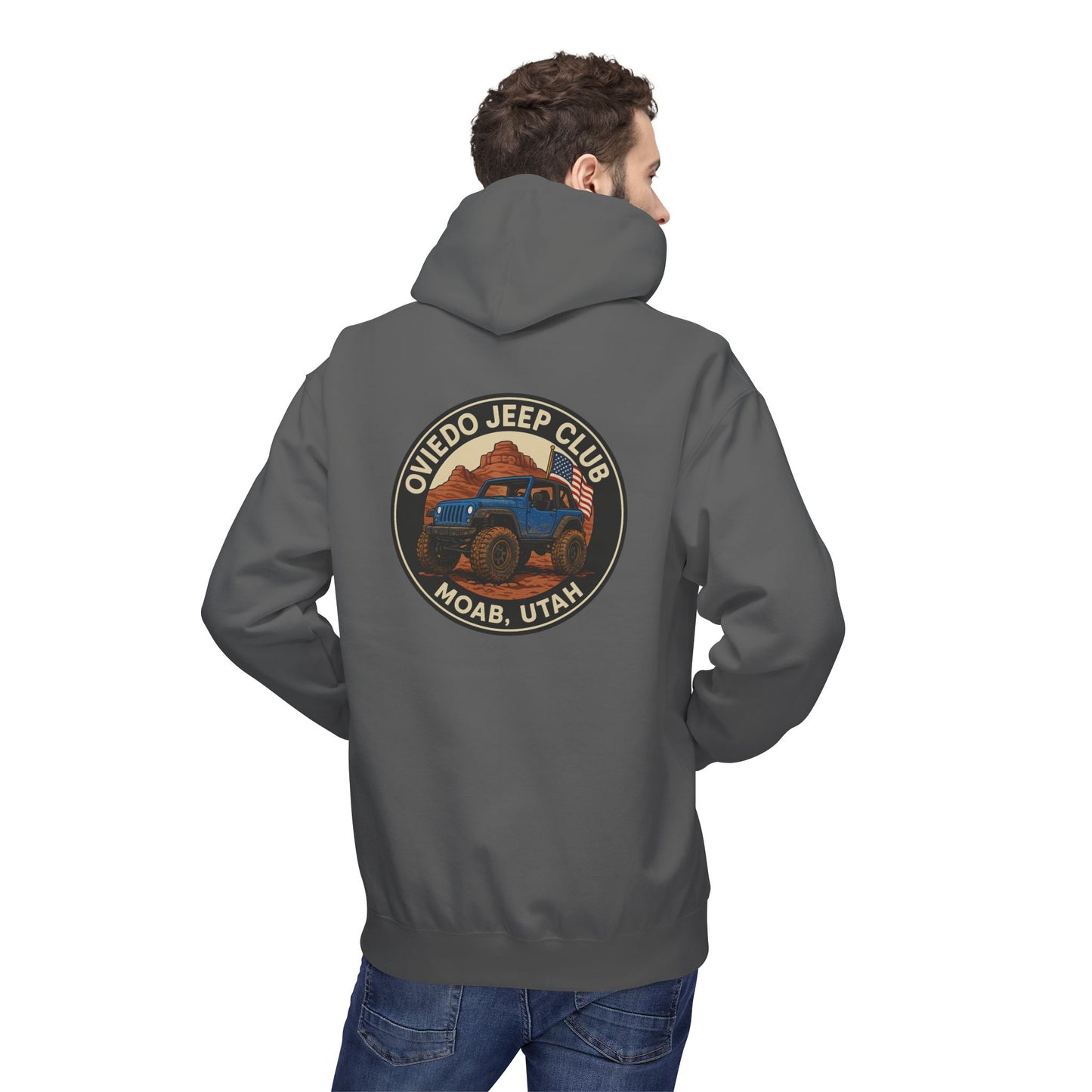 Oviedo Jeep Club Adventure Fleece Hoodie - Oviedo Jeep Club Outdoor Apparel for Jeep Lovers