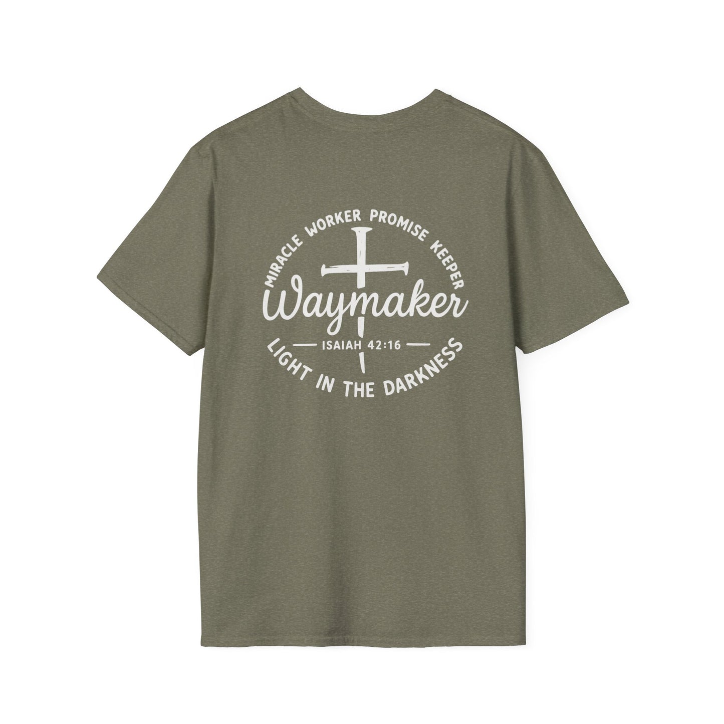 Faith Inspired Waymaker Registered Nurse Unisex Softstyle T-Shirt