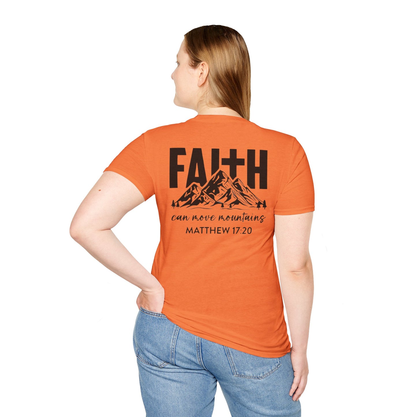 Faith-Inspired Unisex T-Shirt - Motivational Tee - Faith Can Move Mountains
