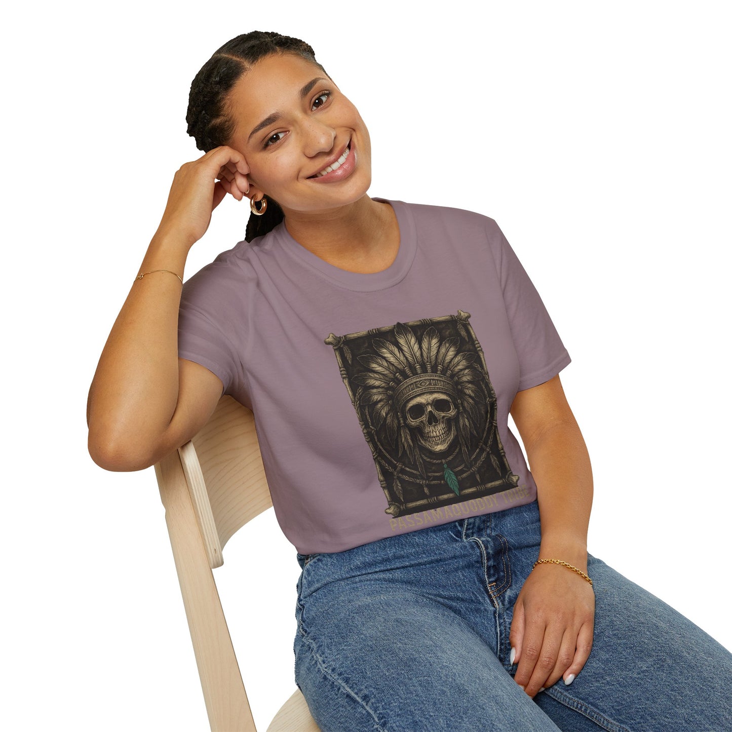 Tribal Graphic T-Shirt - Passamaquoddy Tribe Design8, Gift for Adventurers