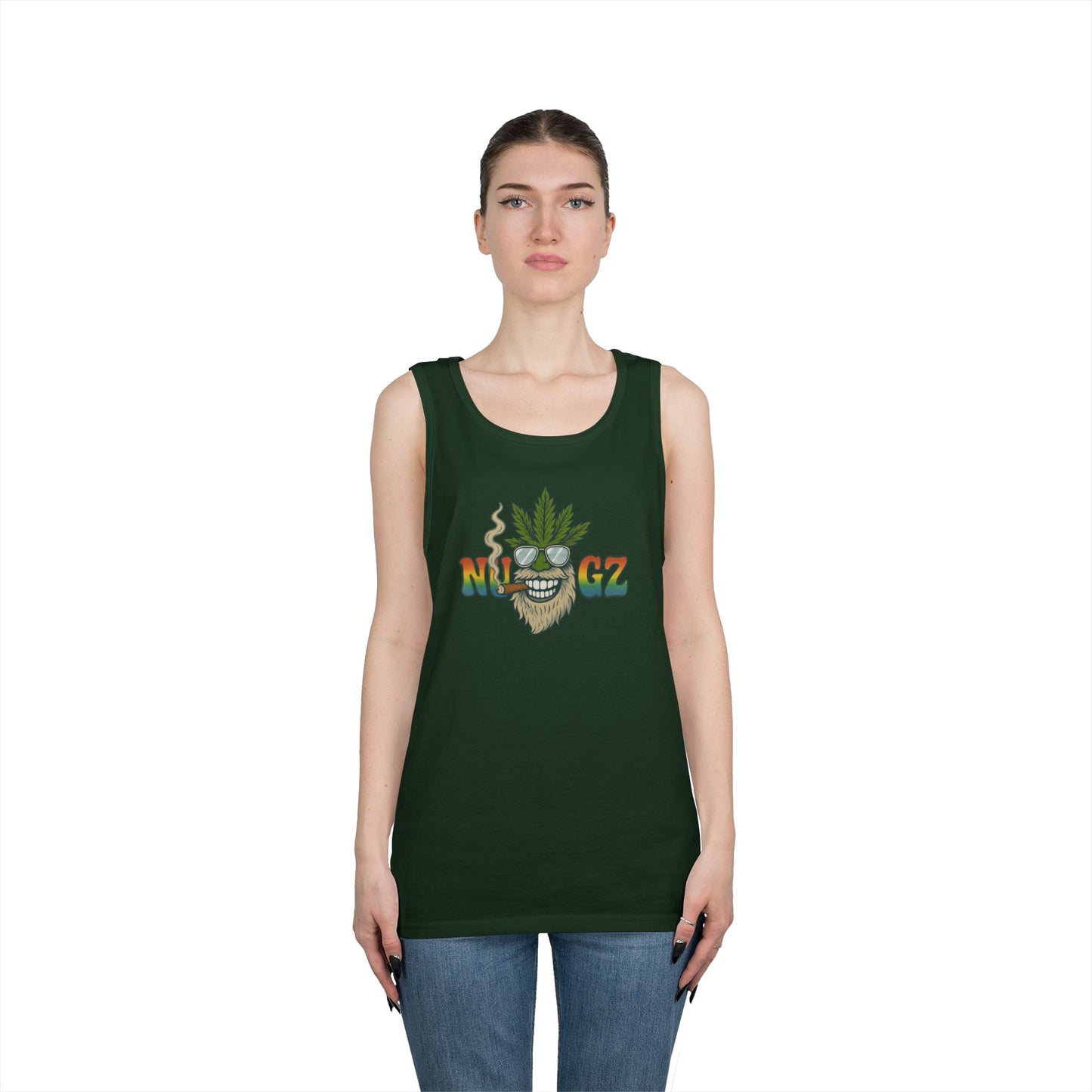 NUGZ Chill Vibes Tank Top | Retro Cannabis Design