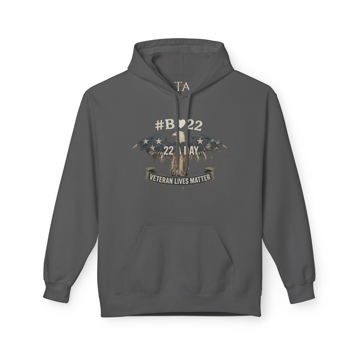 #B🤍22 Veteran Lives Matter Hoodie - Unisex Fleece Sweatshirt