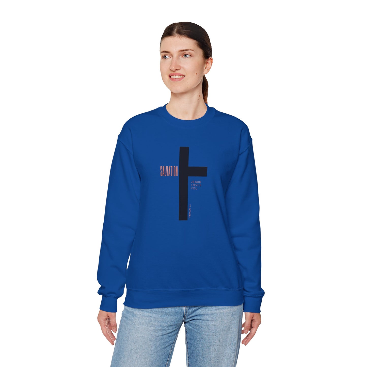Faith Inspired Salvation Cross Sweatshirt
