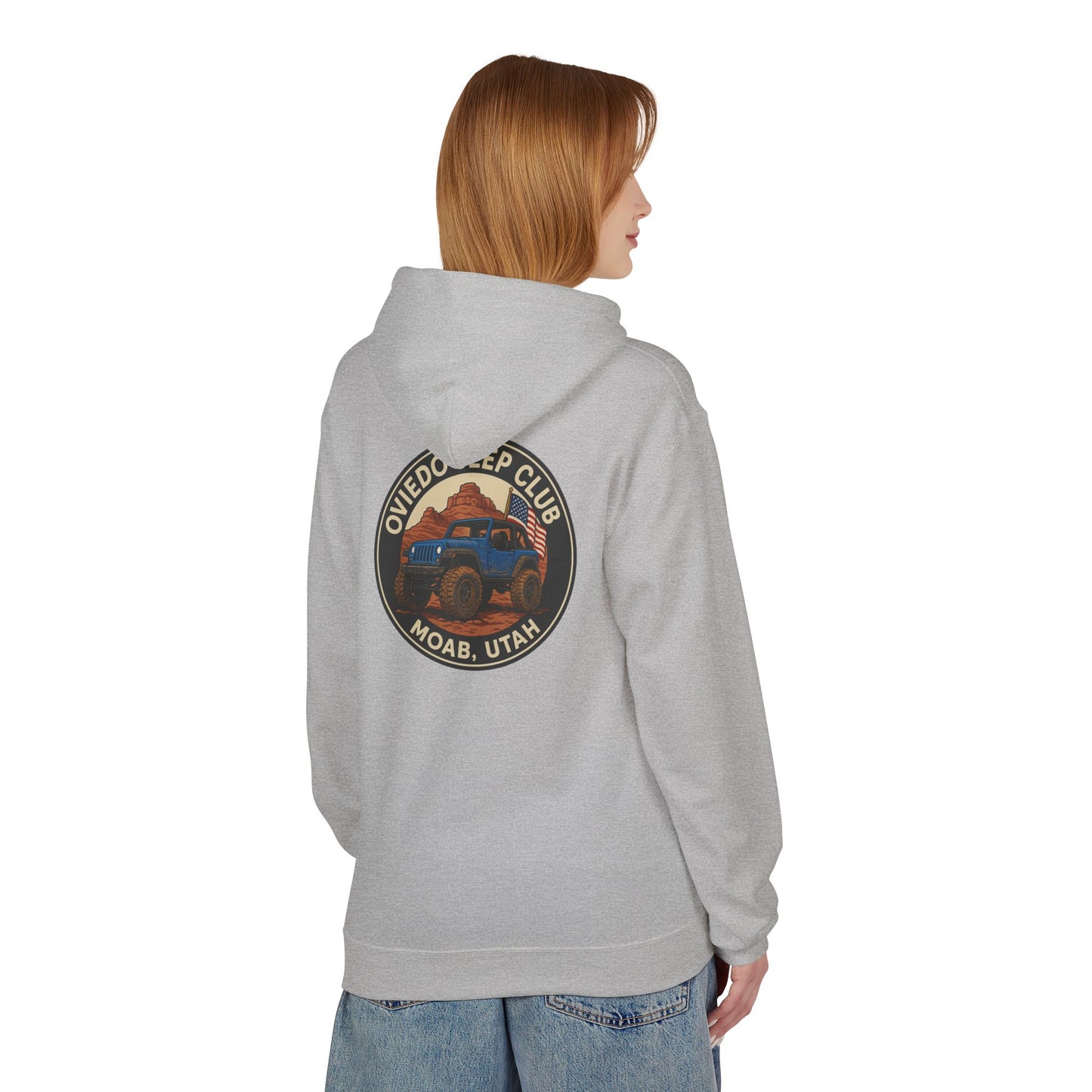 Oviedo Jeep Club Adventure Fleece Hoodie - Oviedo Jeep Club Outdoor Apparel for Jeep Lovers