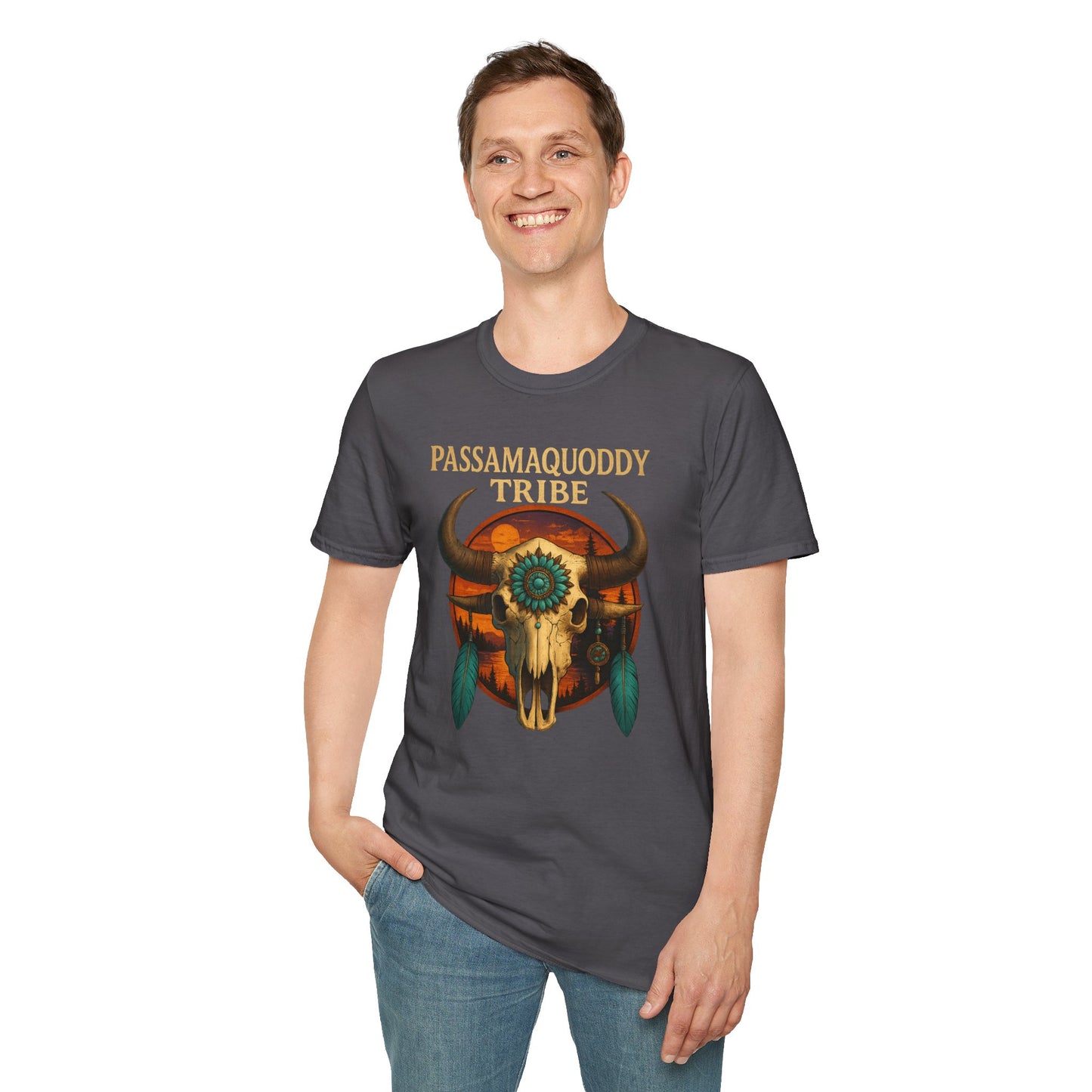 Tribal Graphic T-Shirt - Passamaquoddy Tribe Design2, Gift for Adventurers