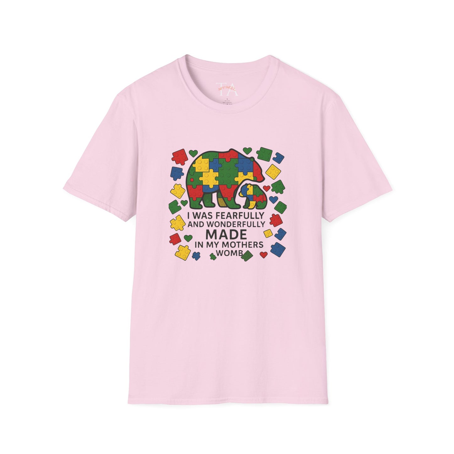 Autism Lego Mama Bear T-Shirt