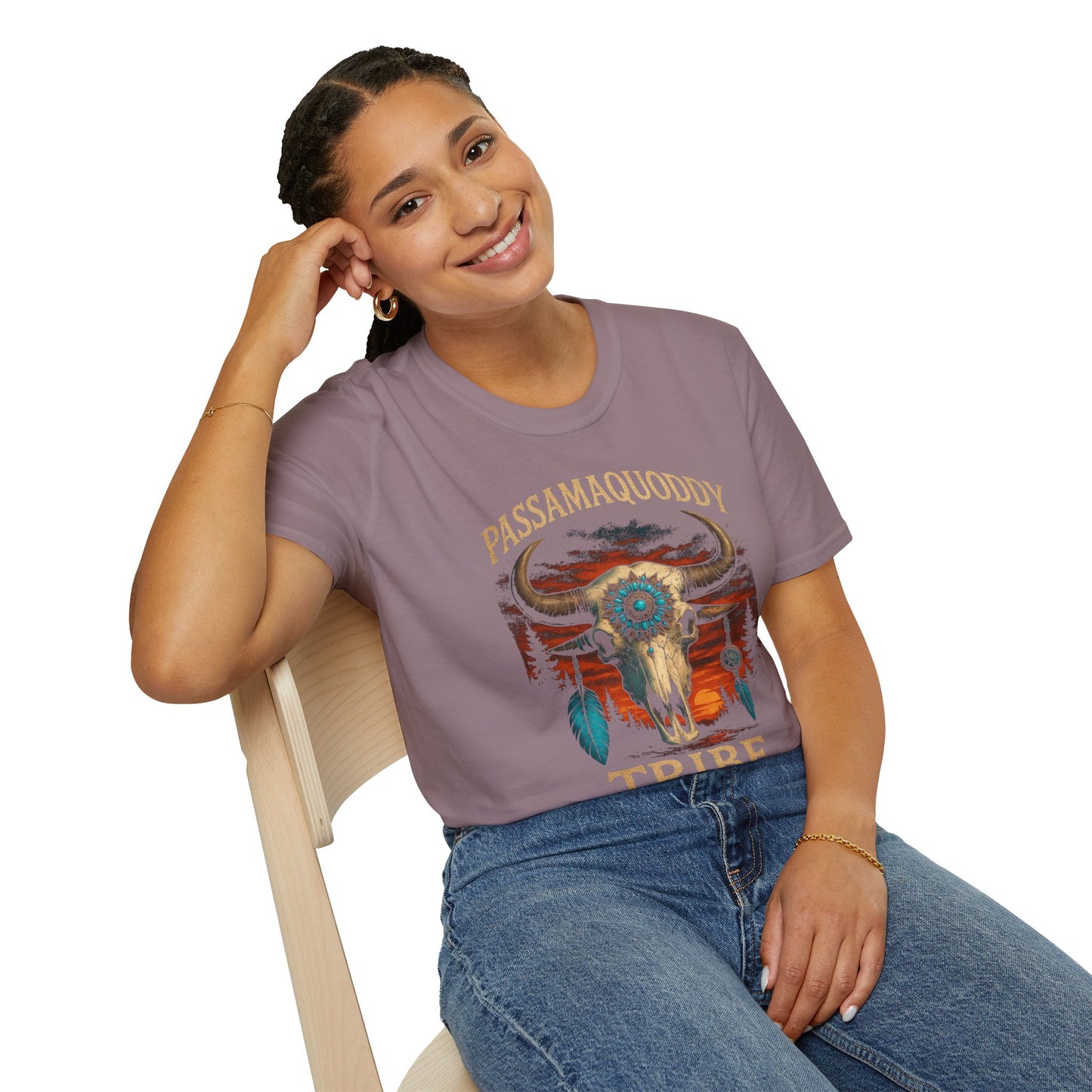 Tribal Graphic T-Shirt - Passamaquoddy Tribe Design3, Gift for Adventurers