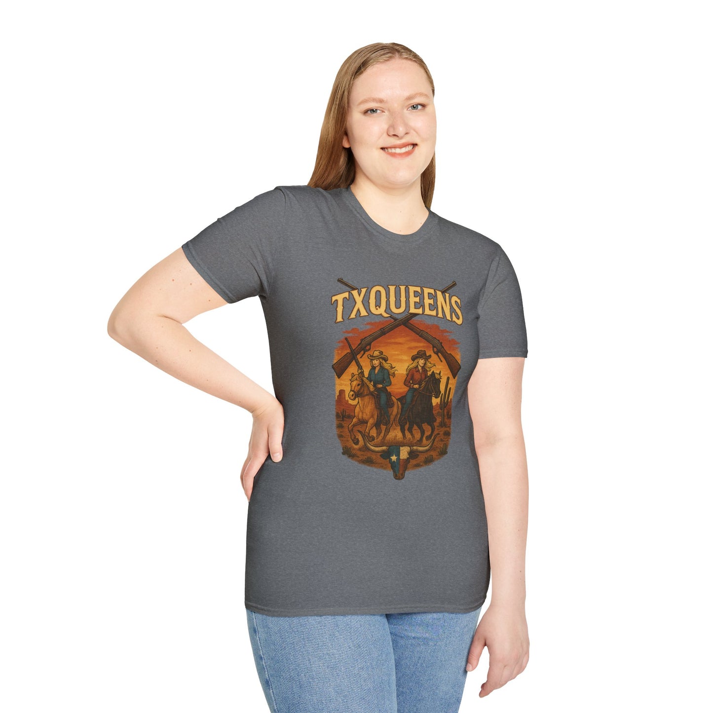 TXQUEENS Western Graphic Unisex T-Shirt