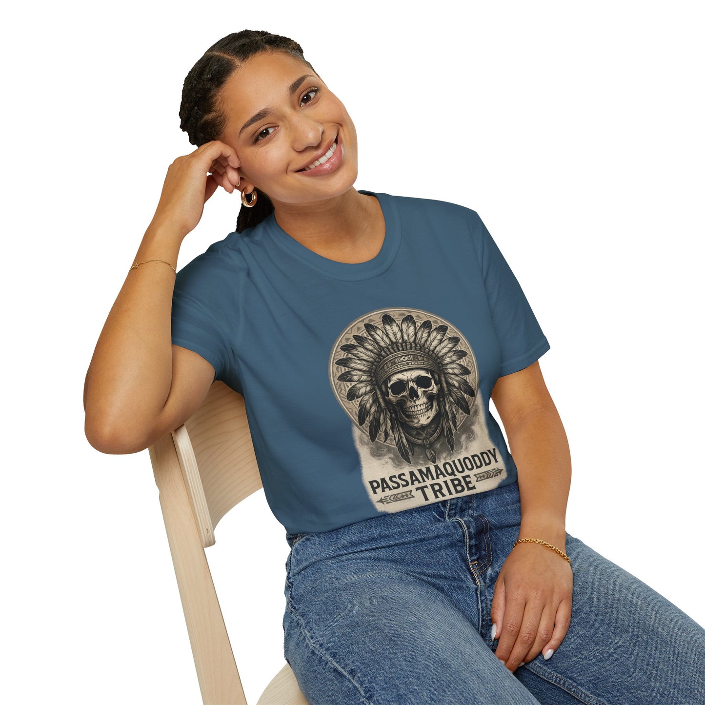 Tribal Graphic T-Shirt - Passamaquoddy Tribe Design9, Gift for Adventurers