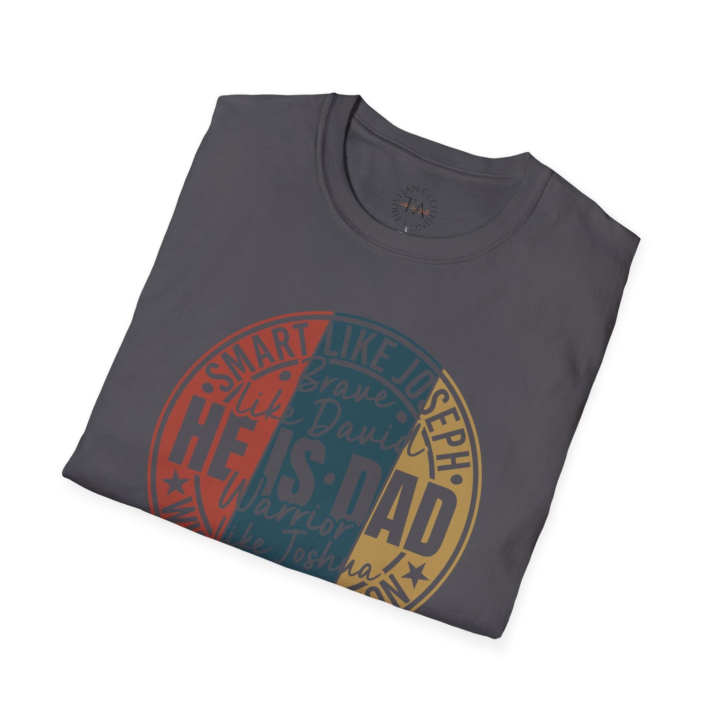 Faith Inspired Smart Like Dad Unisex Softstyle T-Shirt, Gifts for Father's Day, Casual Wear, Birthday Shirt, Dad Life Tee