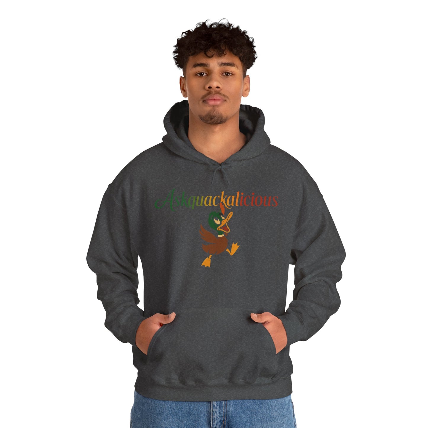 Askquack Quirky Duck Hoodie - Cozy Unisex Sweatshirt for Nature Lovers