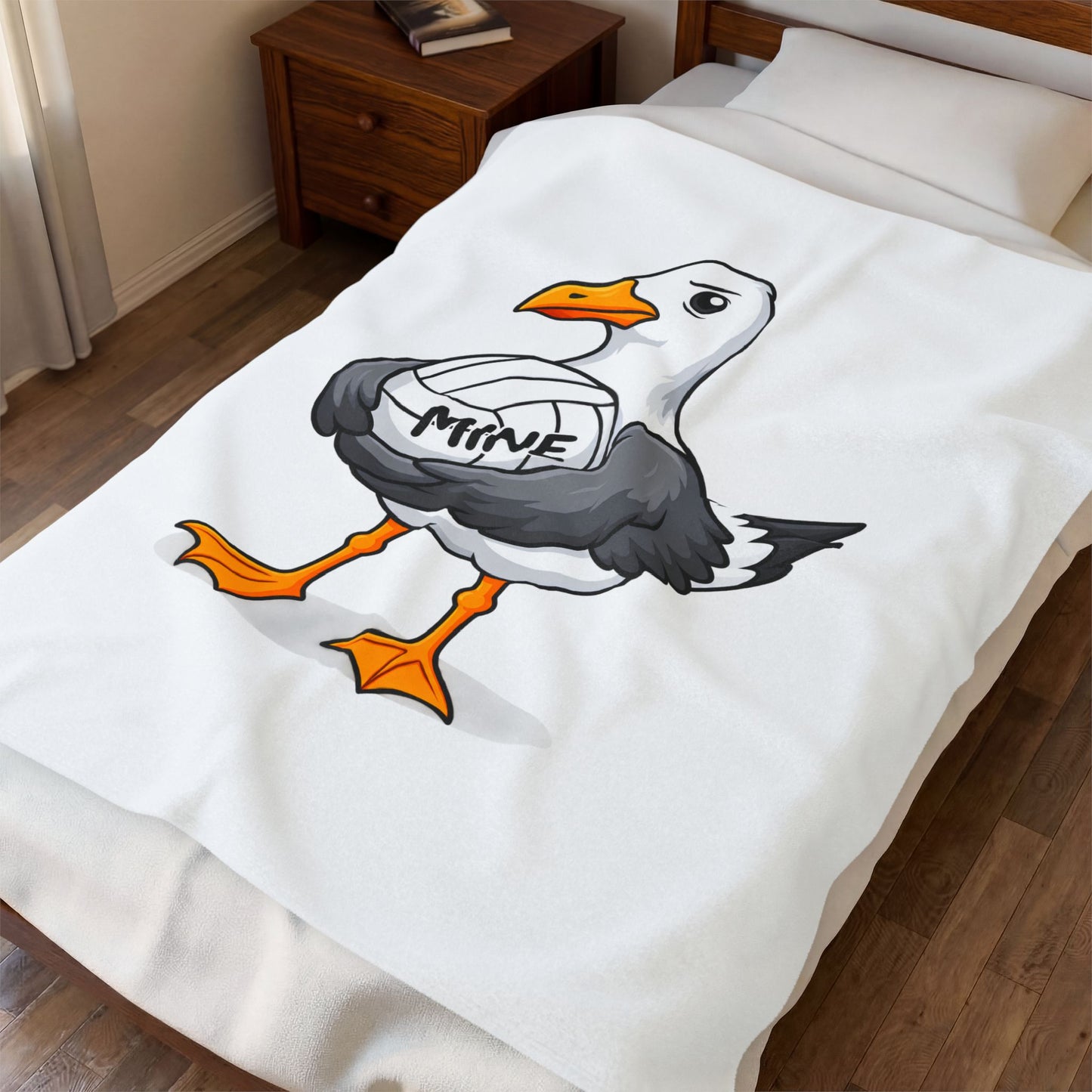 MINE Volleyball Seagull Velveteen Plush BlanketVelveteen