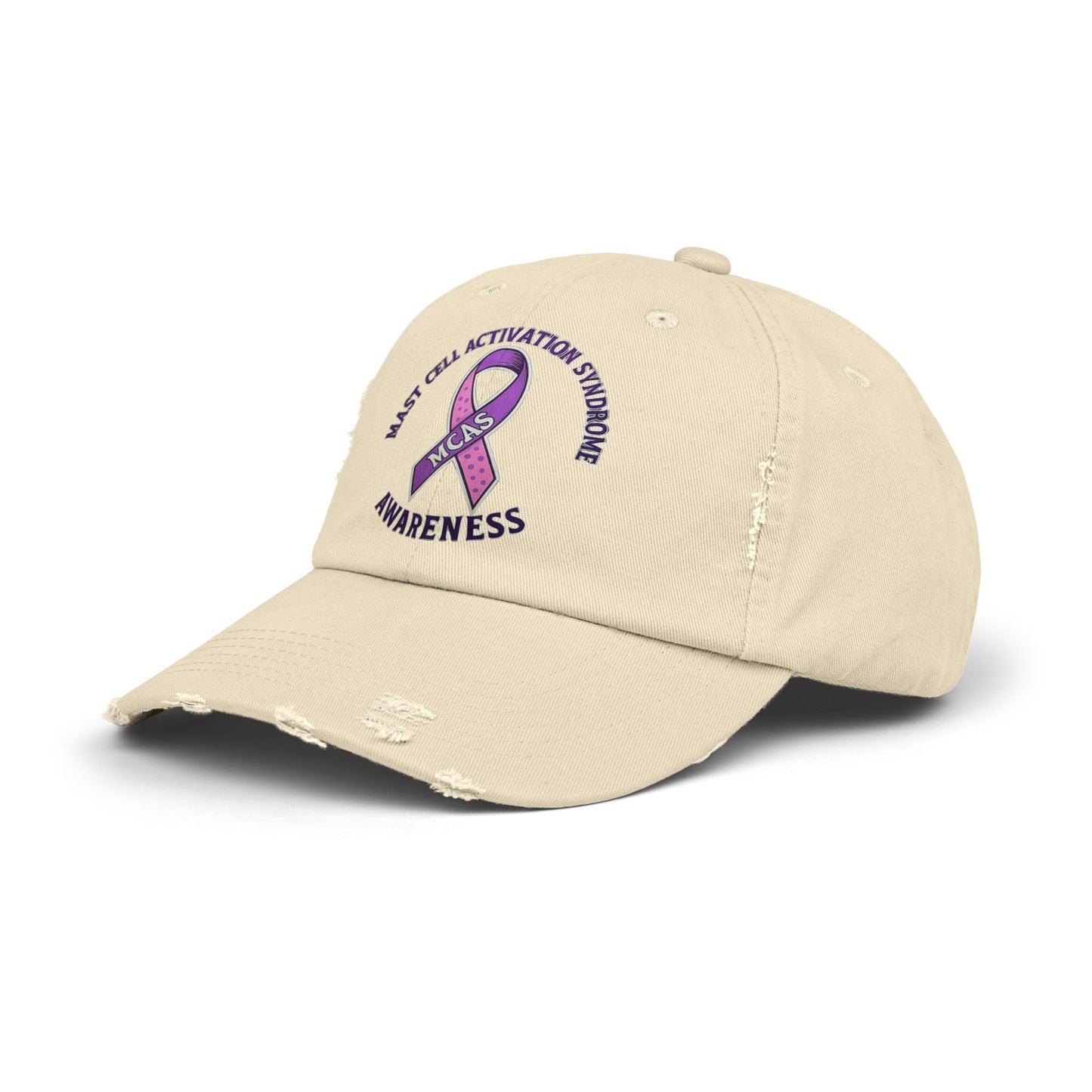 Mast Cell Activation Syndrome Unisex Distressed Awareness Hat
