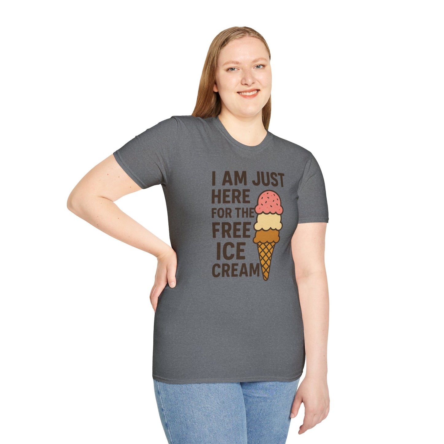 Ice Cream Lover's Unisex T-Shirt, Funny Graphic Tee, Summer Apparel, Sweet Treats Gift, Birthday Humor Shirt