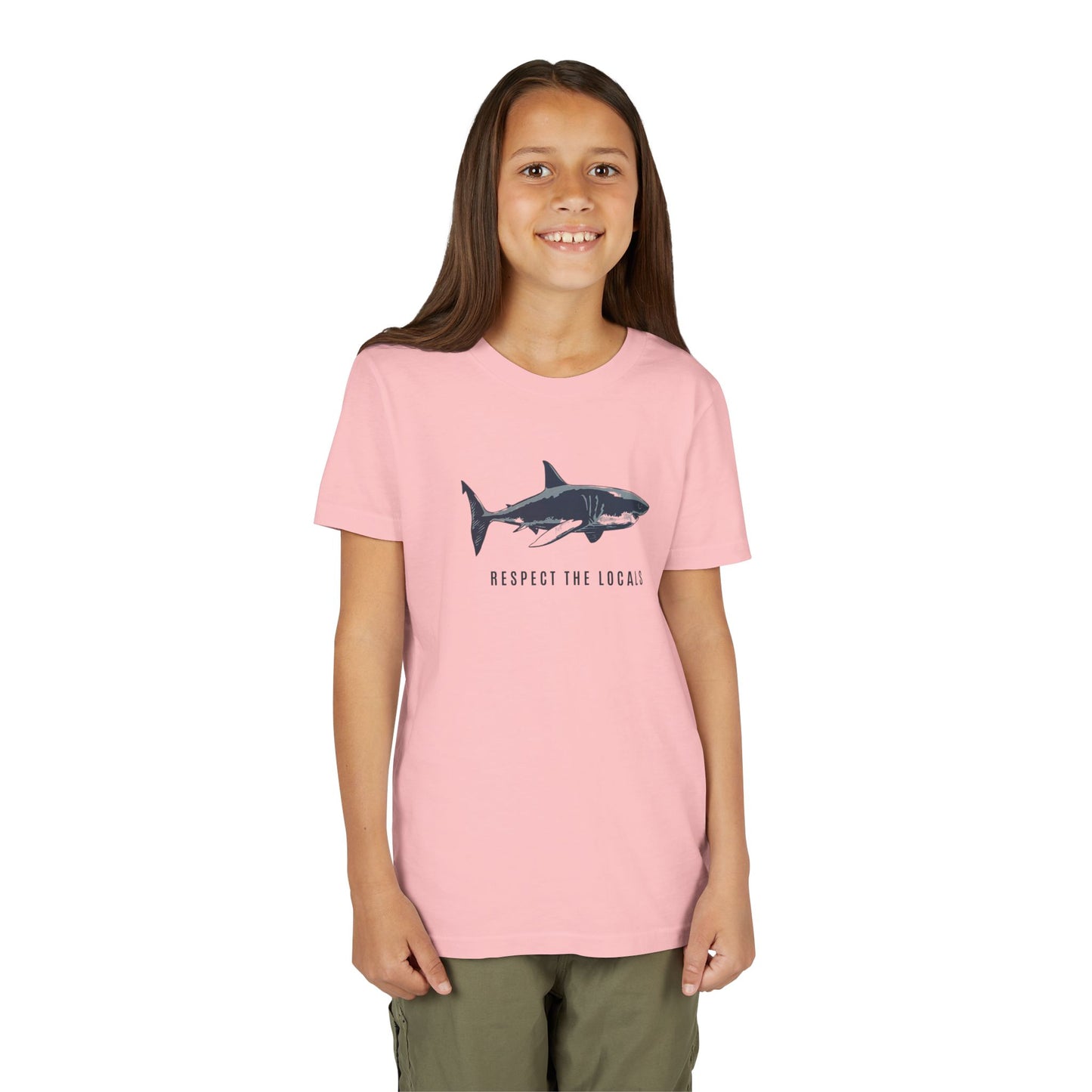 Kids Shark Youth Tee | Respect The Locals | Shark Lovers Shirt