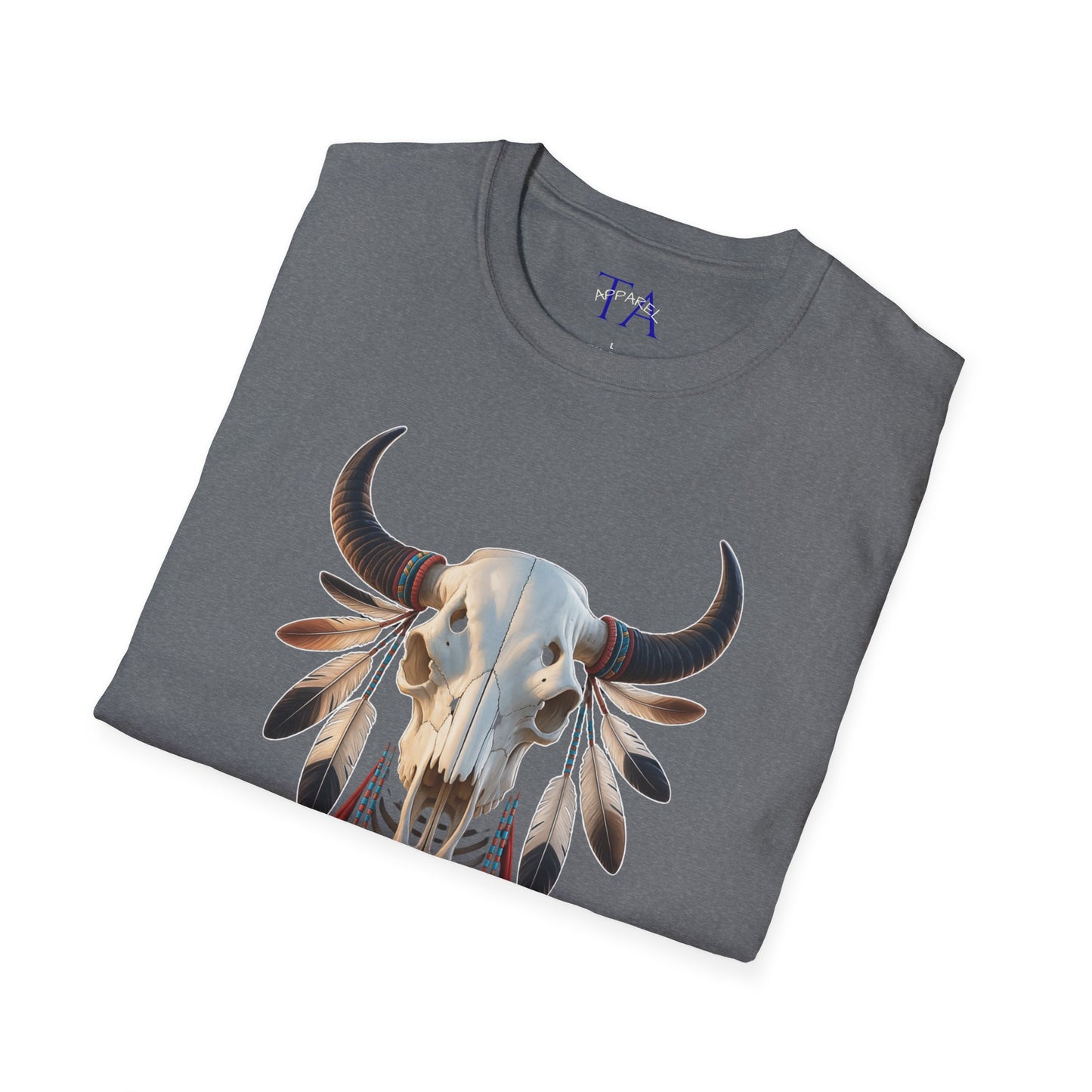Native American Buffalo Skull T-Shirt - Whispers of the Ancestors