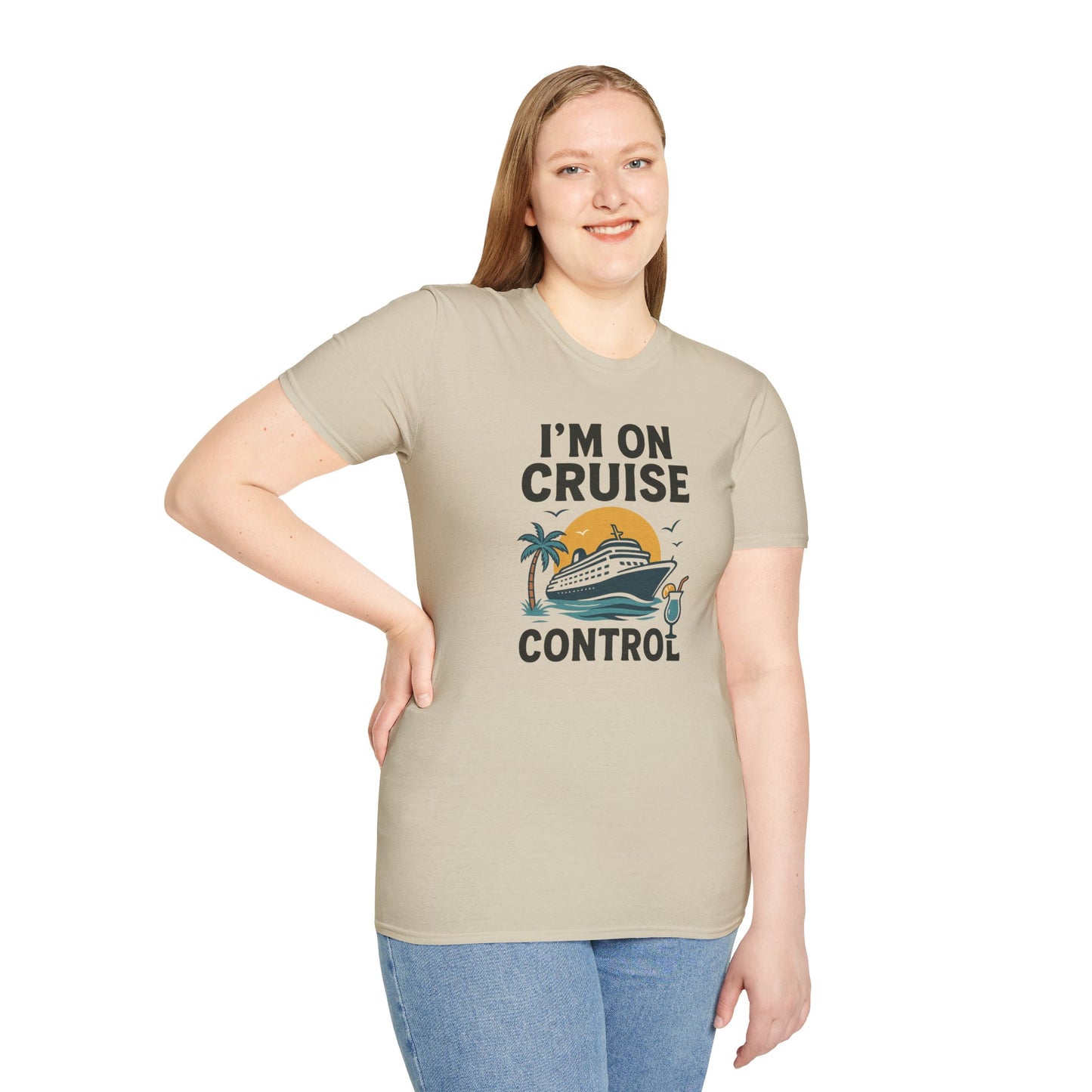 Cruise Control Tee - Unisex Softstyle T-Shirt, Vacation Shirt, Travel Apparel, Summer Wear, Cruise Gift, Relaxation Outfit